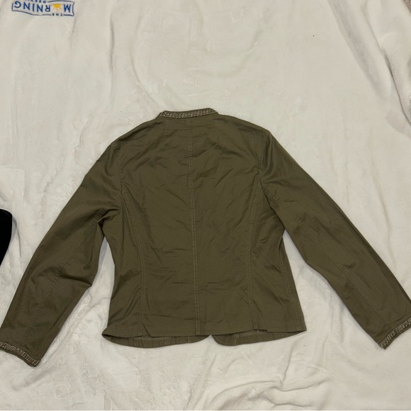 Talbots Khaki Embellished Jacket - Picture 3 of 3